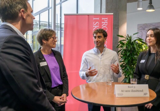 Billede fra skatteministerens besøg på Københavns Professionshøjskole