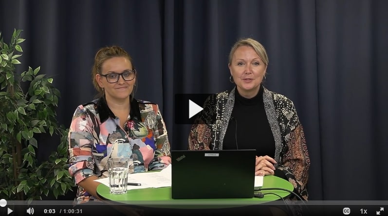 Minelle Hansen og Rikke Horup holder webinar