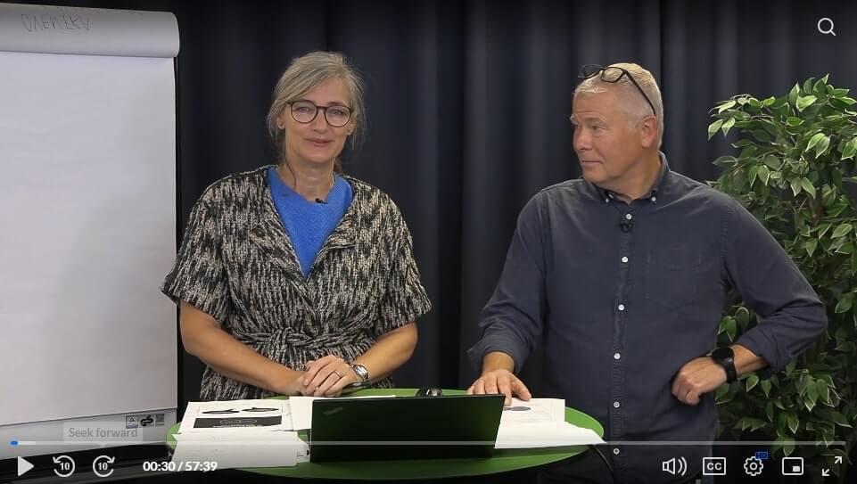 Foto fra optagelsen af webinaret